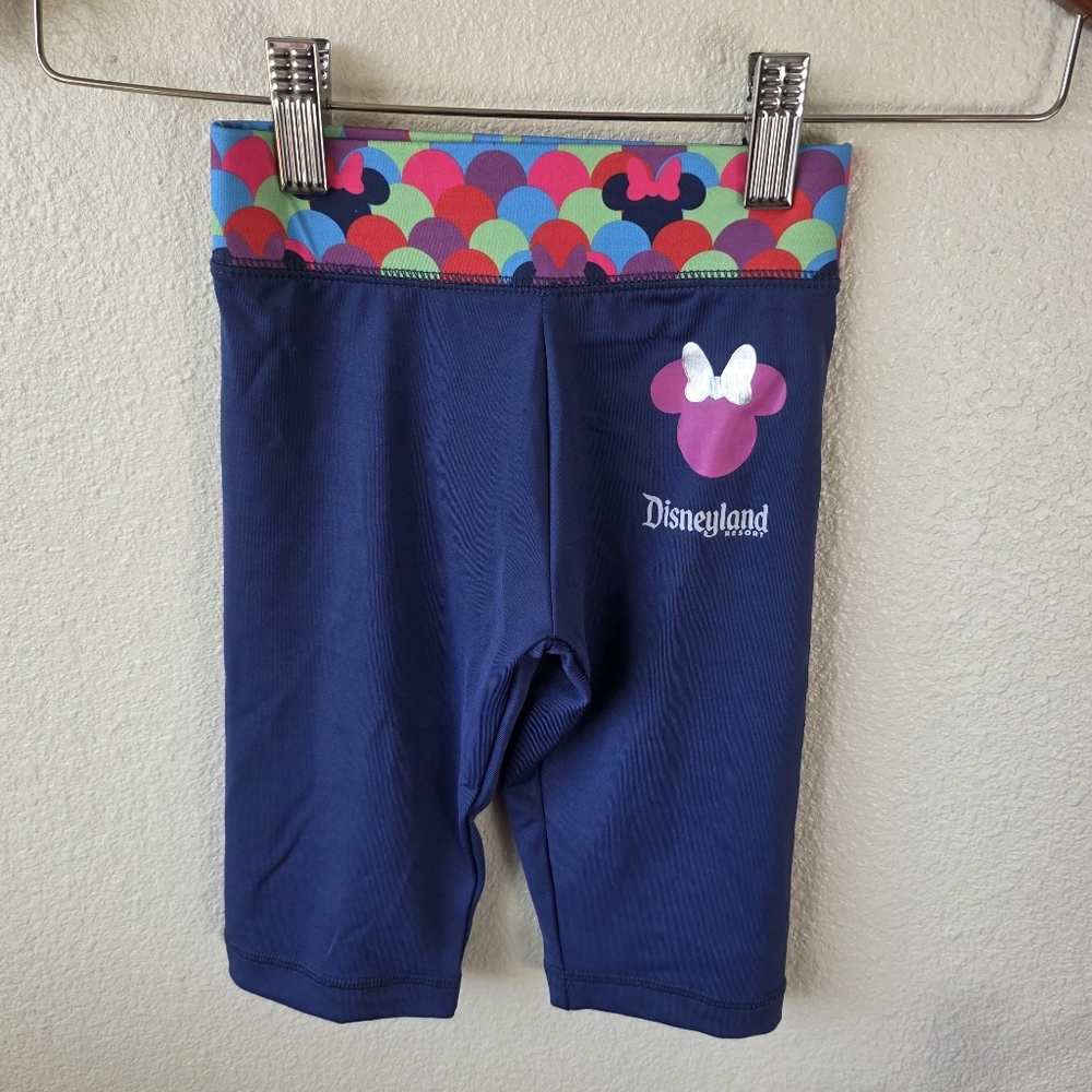 Disney Minnie Mouse Blue Capri Leggings Size XS 4  Colorful Walt Disney World